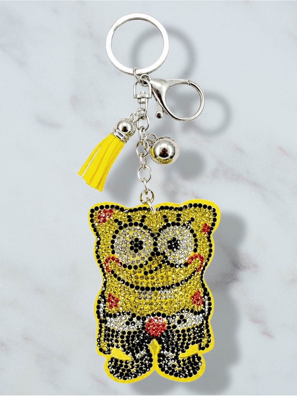 SpongeBob SquarePants Rhinestone Charm Keychain